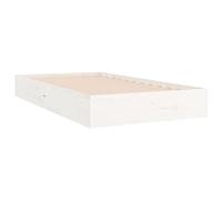 vidaXL Giroletto Bianco in Legno Massello 100x200 cm