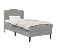 Struttura del letto Grigio Chiaro 80 x 200 cm Velluto