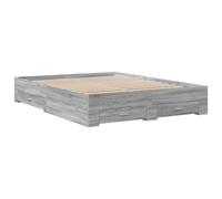 vidaXL Giroletto Cassetti Grigio Sonoma 140x200 cm Legno Multistrato