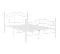 vidaXL Giroletto Bianco in Metallo 120x200 cm