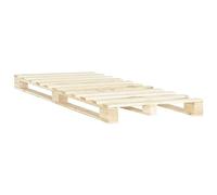 vidaXL Giroletto in Pallet di Legno Massello di Pino 120x200 cm