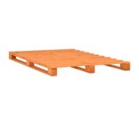 vidaXL Giroletto in Pallet Marrone Legno Massello di Pino 180x200 cm