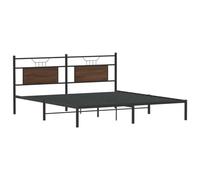 vidaXL Bedframe zonder matras bewerkt hout bruin eikenkleur 160x200 cm
