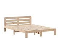 vidaXL Letto senza Materasso 120x200 cm in Legno Massello di Pino, telaio letto, letto, giroletto, mobili per camera da letto, base letto