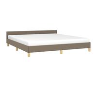 vidaXL Giroletto Senza Materasso Tortora 180x200 cm in Tessuto