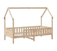 vidaXL Giroletto Casetta per Bambini – Struttura letto casa 80x200 cm Legno massello di pino