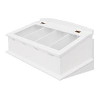 vidaXL Portaposate in MDF Bianco in Stile Barocco