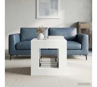 vidaXL Tavolino da salotto rettangolare, bianco, superficie moderna, design resistente all'umidità, decorazione funzionale per piccoli spazi