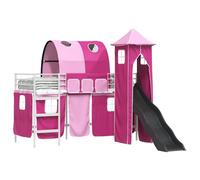 vidaXL Bianco e rosa 75 x 190 cm, camera dei bambini, disegni moderni e divertenti in colori colorati, spazi creativi per l'immaginazione e l'apprendimento con stile