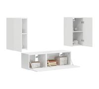 vidaXL Bianco lucido 60 x 31 x 29,5 cm, elegante soggiorno, centro multimediale, design pratico, arredamento moderno, salvaspazio, mobile versatile per intrattenimento
