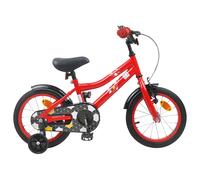 vidaXL Bicicletta per bambini da 12 pollici per 2-4 anni, rossa per bambini, bicicletta classica, manubrio regolabile e sella, per bambini, bicicletta da avventura