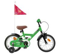 vidaXL Bicicletta per Bambini 12 Pollici per bambini di 2-4 anni Verde