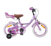 vidaXL Bicicletta Bambino 12 Pollici per 2-4 Anni Viola, Bicicletta Bambino Classica, Manubrio Regolabile, Telaio in Acciaio, Modello di Infilamento per Avventure In Bicicletta Felice