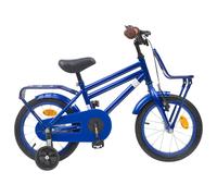 vidaXL Bicicletta per bambini da 16 pollici per 4-6 anni blu scuro, avventura bici per bambini attivi, design classico, perfetta per esterni, telaio in acciaio, sella anatomica