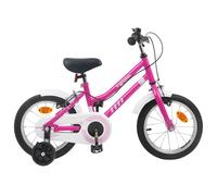 vidaXL Bicicletta per bambini 16 pollici per 4-6 anni Bianco Rosa, Avventure in attesa, Accessori bici classici per Bambini, Esperienza di ciclismo per ciclisti all'aperto