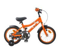 vidaXL Bicicletta per bambini da 16 pollici per 4-6 anni arancione, bici classica per bambini, manubrio regolabile e sella, bambino bicicletta, corsa avventurosa