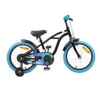 vidaXL Bicicletta per bambini da 16 pollici per 4-6 anni nero, bicicletta classica per bambini, bambini, bambino, bambino, bambino, bambino piccolo, giovane, parchi, Cruiser