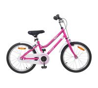vidaXL Bicicletta per bambini 18 pollici per 5-7 anni Bianco Rosa, Avventure in attesa, Accessori bici classici per Bambini, Esperienza di ciclismo per ciclisti all'aperto