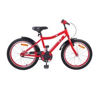 vidaXL Bicicletta per bambini da 18 pollici per 5-7 anni, rossa per bambini, bici classica, manubrio regolabile e sella, bambino bicicletta da corsa avventurosa