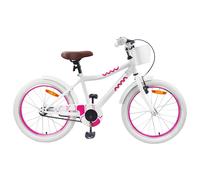 vidaXL Bicicletta per Bambini 18 Pollici per 5-7 Anni Bianco, Manubri Classici, Regolabili, Bici per Bambini Evoluzionario per Giovani Ciclisti, Stile Intemporale
