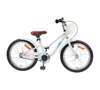 vidaXL Bicicletta per bambini 20 pollici per 6 - 11 anni di colore bianco, classico manubrio regolabile, sedile comodo, bicicletta per bambini sicura, facile da guidare su asfalto