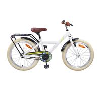 vidaXL Bicicletta per bambini 24 pollici per 8-12 anni, colore bianco, classica bicicletta per bambini, manubrio regolabile, sedile ergonomico, telaio stabile per piccoli avventurieri