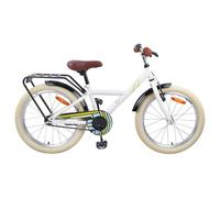 vidaXL Bicicletta per bambini 24 pollici per 8-12 anni, colore bianco, classica bicicletta per bambini, manubrio regolabile, sedile ergonomico, telaio stabile per piccoli avventurieri