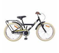 vidaXL Bicicletta per bambini 24 pollici per 8-12 anni, colore nero, classica bicicletta per bambini, manubrio regolabile, sedile ergonomico, telaio stabile per piccoli avventurieri