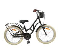 vidaXL Bicicletta per Bambini 24 Pollici per 8-12 anni Nero, Bicicletta Classica, Manubrio e Sella Regolabili, Bici per Bambini, per Ragazze, Giro in Famiglia