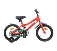 vidaXL Bicicletta per bambini da 14 pollici per 3-5 anni, rosso, manubrio regolabile, bici classica, comoda bicicletta per bambini, cambio marcia, bici da città