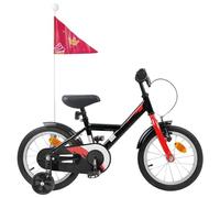vidaXL Bicicletta per bambini da 12 pollici per bambini da 2 a 4 anni, colore nero, manubrio regolabile per biciclette per bambini, parco giochi, percorso scolastico, guida fresca per i piccoli