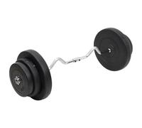 vidaXL Bilanciere Curvo con Dischi 60 kg