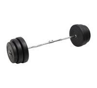 vidaXL Bilanciere Curvo con Dischi 90 kg