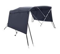 vidaXL Bimini di Prua con Pareti Laterali 3 Archi 183x(170-182) x137cm, Bimini per imbarcazione, tendalino per Barca, Copertura per imbarcazione