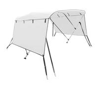 vidaXL Bimini di Prua con Pareti Laterali 3 Archi 183x(185-198) x137cm, Bimini per imbarcazione, tendalino per Barca, Copertura per imbarcazione