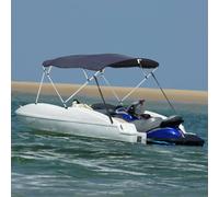 vidaXL Bimini di Prua con Pareti Laterali 4 Archi 243x(170-182)x137cm