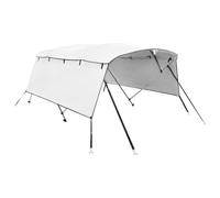 vidaXL Bimini per imbarcazione di prua con pareti laterali 4 archi 243x(170-182)x137 cm