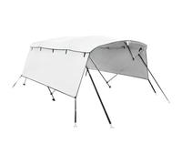 vidaXL Bimini di Prua con Pareti Laterali 4 Archi 243x(230-244) x137cm, bimini per imbarcazione, tendalino per barca, copertura per imbarcazione