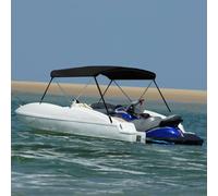 vidaXL Bimini di Prua con Tendalino 2 Archi Nero 180x150x110 cm