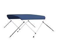 VIDAXL - Bimini di Prua con Tendalino a 2 Archi Blu Marino 180x150x110cm