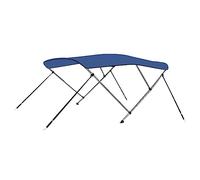 vidaXL Bimini di Prua con Tendalino a 3 Archi Blu 183x160x137 cm