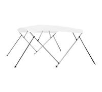 vidaXL Bimini di Prua con Tendalino a 4 Archi Bianco 243x180x137 cm