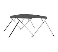 vidaXL Bimini di Prua con Tendalino a 4 Archi Tenda da Sole Copertura Barca Navigazione Protezione UV Robusto Resistente Antracite 243x180x137 cm
