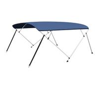 vidaXL Bimini di Prua Tendalino a 4 Archi Blu 243x(230-244) x137 cm