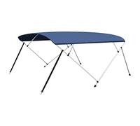 vidaXL Bimini di Prua Tendalino a 4 Archi Blu 243x(230-244)x137 cm