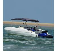 vidaXL Bimini Prua con Pareti Laterali Rete 4Archi 243x(200-213)x137cm
