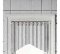 vidaXL Binari per Tende 2 pz Bianco e Argento 60-105 cm Alluminio