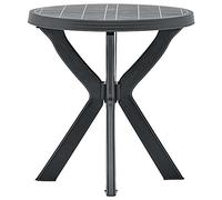 vidaXL Tavolo da Bistrot Antracite Ø70 cm in Plastica