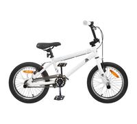 vidaXL BMX Bicicletta 20 Pollici Superiore 9 Anni Bianco, Bicicletta BMX Classica per Bambini, Manubrio Regolabile & Selle, Ragazzi, Velocità Singola, Telaio in Acciaio