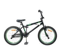 vidaXL Bicicletta BMX da 20 pollici, per oltre 9 anni, nera, avventura BMX, classica, manubrio regolabile, telaio in acciaio, bicicletta sportiva